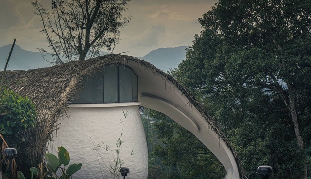 Cozy 2-bedroom cabin in Wayanad, built sustainably amidst lush greener