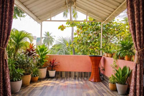 cozy room with balcony