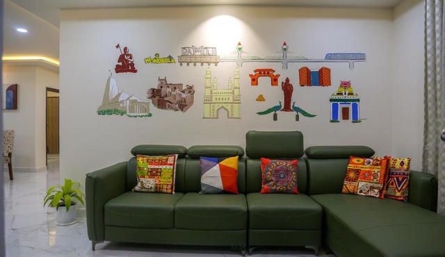 Delightful 3 Bed holiday home with AC Near US Embassy, Gachibowli