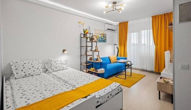 DUMI SKY - Modern Studio & Balcony & Metro - Easy Access to City Center in București