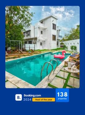 EKOSTAY - Amanta Villas- 15BHK & 21BHK with Complimentary DJ for 21BHK I 2 Pools I 2 Turfs