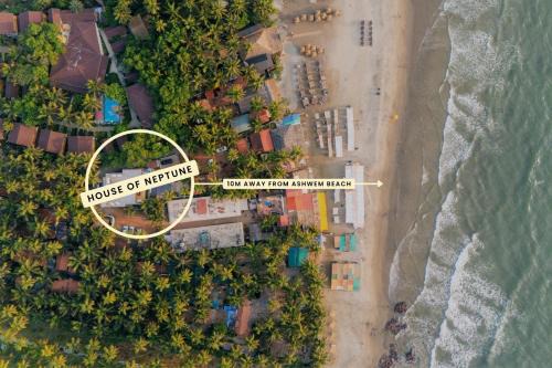 ELIVAAS House of Neptune 1 BHK Cottage on the Beach & Famous Cafes, Restros