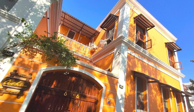 French heritage house in white town