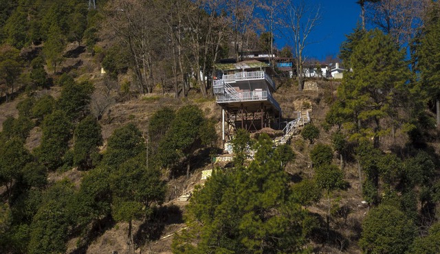 Kaath Maati-Luxurious woodem two storied Treehouse in the lap of nature