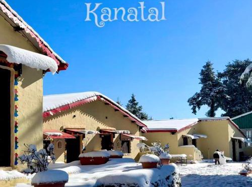 Kana Mud An Ethnic Village Resort - Beautiful View of Gangotri Mountains