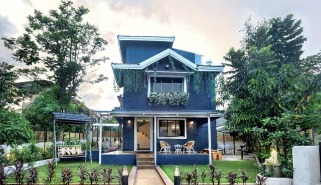 La Maison Bleu Independent 3BHK Pvt Pool Villa - Lakhani Estates