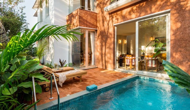 La Zacara by The Blue Kite 2BHK Premium Villa Located in Parra with Private Pool, Fully Equipped Kitchen, WiFi & 24x7 Security