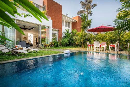 La Zamora by The Blue Kite - 3BHK Villas near Vagator & Anjuna Beach with Private Pool, Garden, Terrace & Security