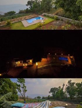 Lifeline Villas - Flamingo Infinity Pool Villa With Valley View and huge open space