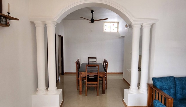 Lush green 4BHK Fully furnished house with AC in master bedroom, hot water