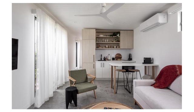 Modern Studio with Outdoor Bath and Cabin Sauna