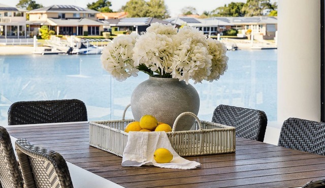 Ocean Starr - Waterfront Luxury with Private Pontoon and Pool - Holiday Yamba in Yamba
