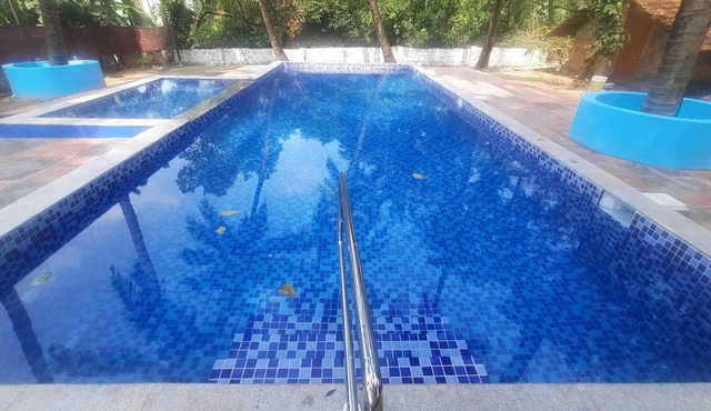 Portuguese Era Goan Home Swimming Pool Insta: @little.yellow.house1943