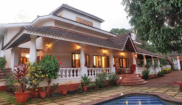 Portuguese Private Pool 4 bed Vagator Villa