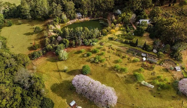 Romany Wood is the perfect secluded weekend escape beside the creek & rainforest in Ravensbourne