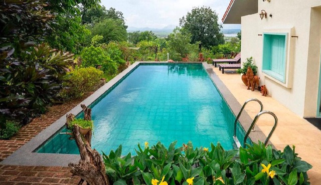 Rustic nature escape with windmill views, Kamshet