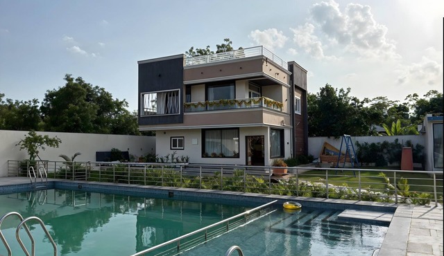 S K Farm Retreat |3BR Stay in Chilkur By Homeyhuts