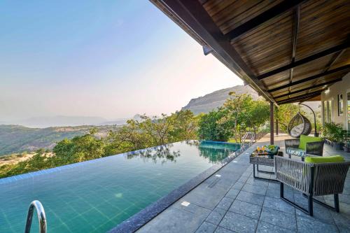 SaffronStays Blissfort - 5BHK Villa in Pawna with Infinity Pool, Games Room & Valley Views
