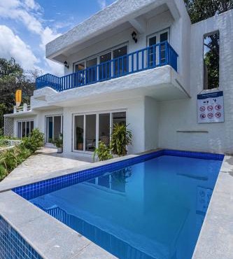 SaffronStays Kairos Athena, Karjat - Greek style pool villa near Camp Max