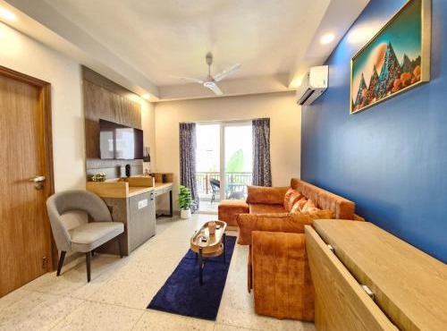Serene 1bhk Apartment in Siolim Pool DanCenter
