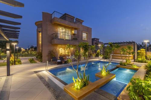Skyza Farms 3 BHK Snehzy Villa with Private pool, Gazebo and Garden
