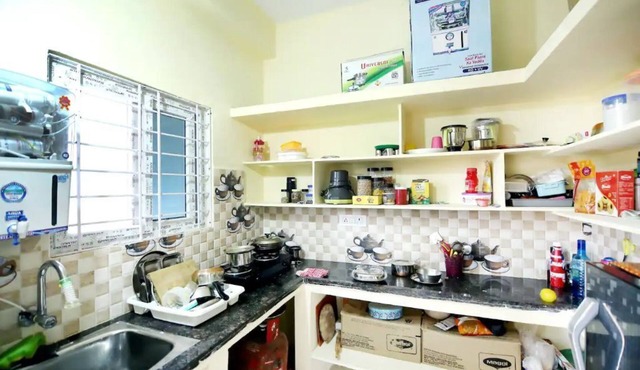 SN201-Fully Furnished 1BHK AC,TV,300mbps@Suchitra