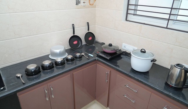 Spacious 2 BHK apartment with living room fully equipped in beautiful Tirupathi