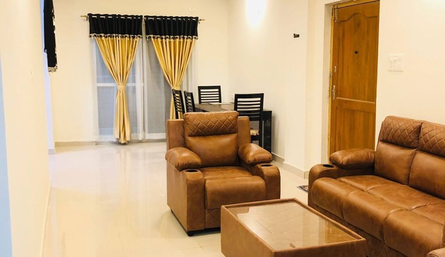 Spacious 3-bedroom apartment with WiFi, AC in delightful Hyderabad by GRV Group.