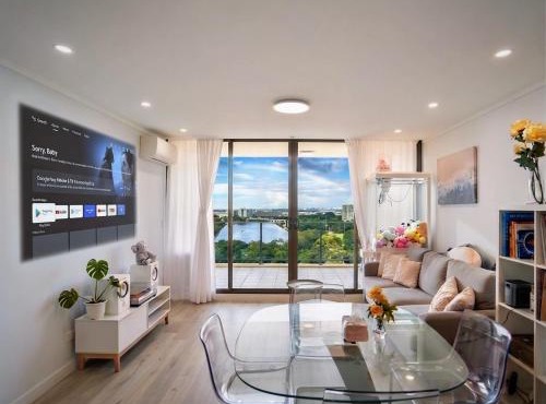 Spacious 3BR Waterfront Apt Pool Gym Free Parking