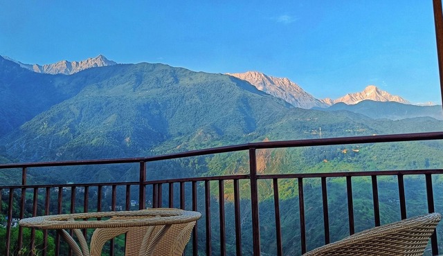 Starlit Dome by Heaven's View B&B Mcleod Ganj 1st and only geodesic wooden dome.