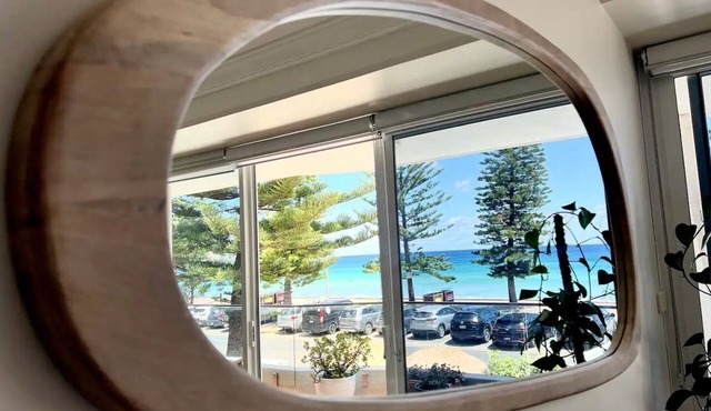 Stunning, uninterrupted views of beach & surf