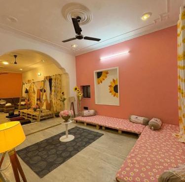 The pink house