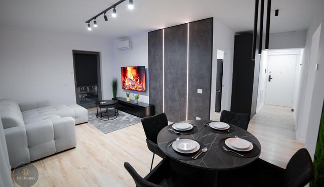 Two-Bedroom Apartment with Wraparound Balcony near Pipera Metro in Bucharest