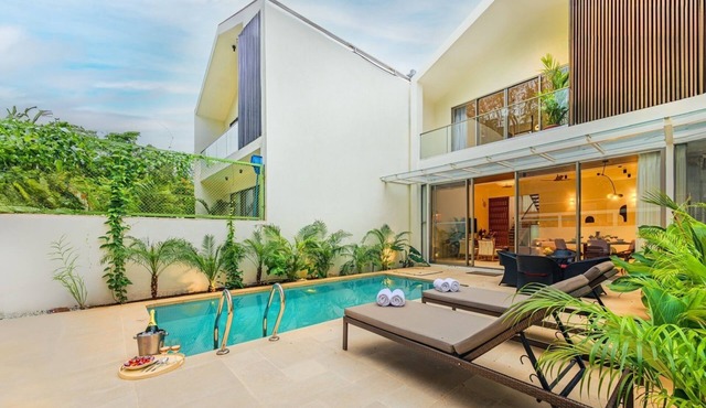 Vagator, modern architecture 3BHK private swimming pool villa in gated community