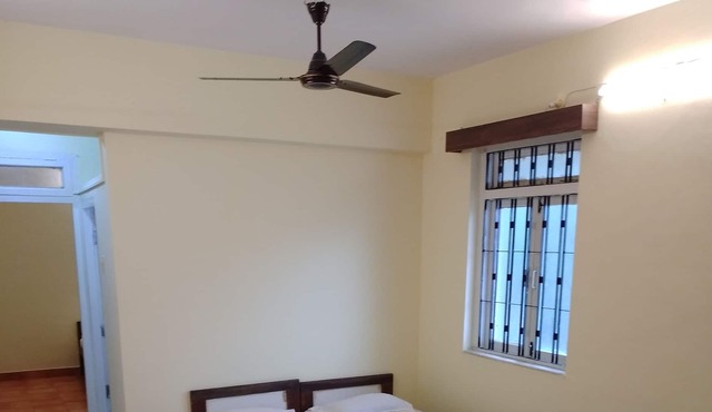We are providing A.C studio apartment of 2 rooms with led television