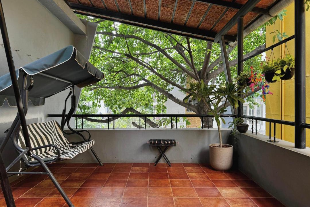 Photo of Patio Balcony in Garden Layout