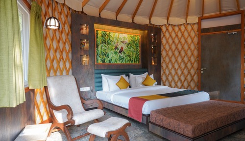 Mongolian Yurts with Private Sit-Out