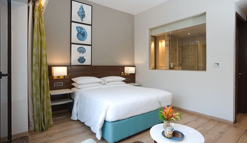 Premium Room, 1 Queen Bed, Patio, Pool View (Patio)