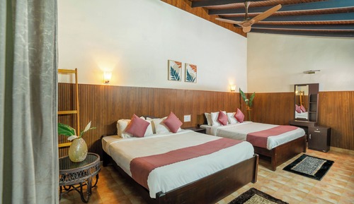 Family Quadruple Room, Multiple Beds, Air conditioning, Garden View