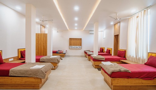 Shared Dormitory, Balcony, Garden View