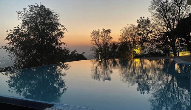A majestic and luxurious villa overlooking the Ganges