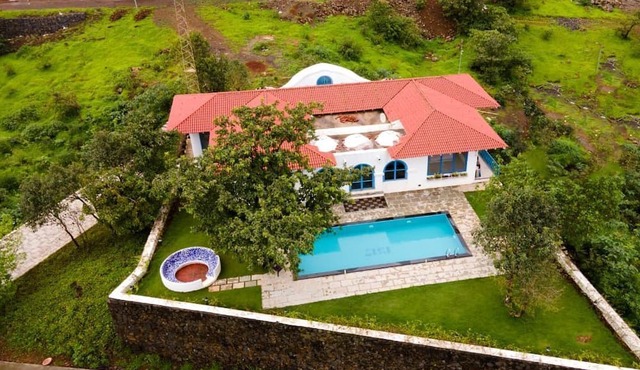 Luxurious 3BHK Greek-Themed Private Pool Villa Near Bhavli Dam, Igatpuri