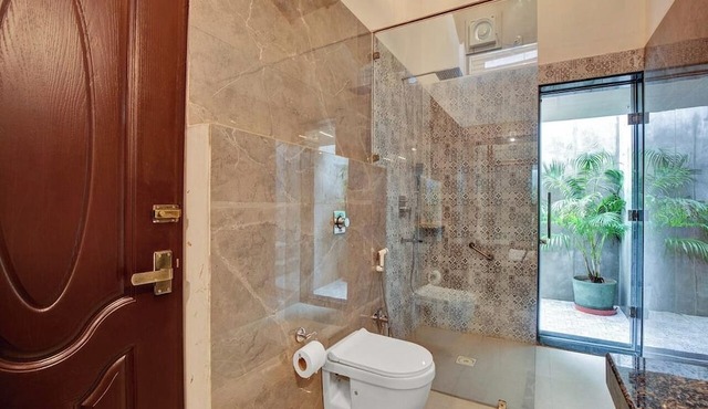 Modern 5BHK Villa with Private Pool, Bonfire Area & Mountain Views